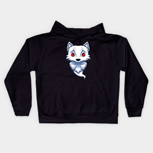 Ghost White Wolf Kids Hoodie